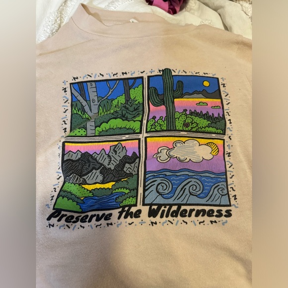 Urban Outfitters Preserve The Wilderness Baby Tee Crop Top - Picture 2 of 3